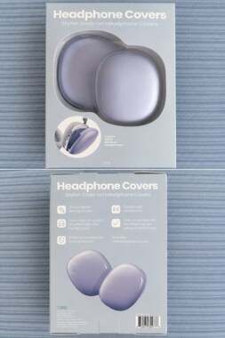 GEMS Stylish Snap-on Headphone Covers for Wireless Headphones, Purple, 1 Pair